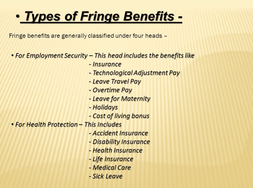 What Are Fringe Benefits Examples